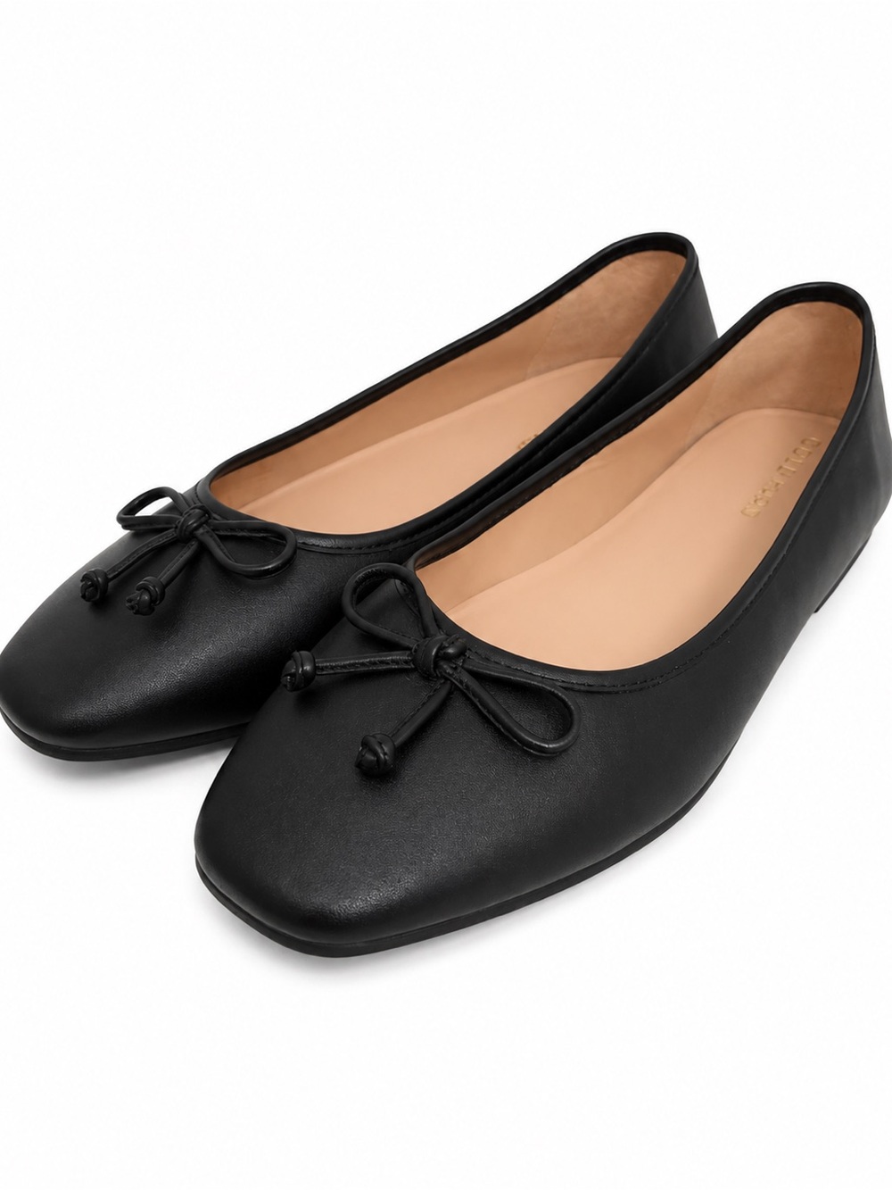 Cole Haan Grand.360 Black Leather Ballet Flats Bow Slip On Women’s Size 8B NWOB